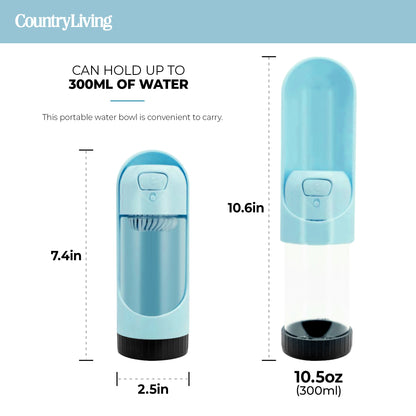 Portable Dog Water Bottle- with Charcoal Filter