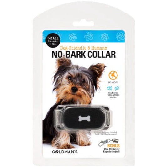 No-Bark Training Dog Collar Friendly and Humane - Size Small