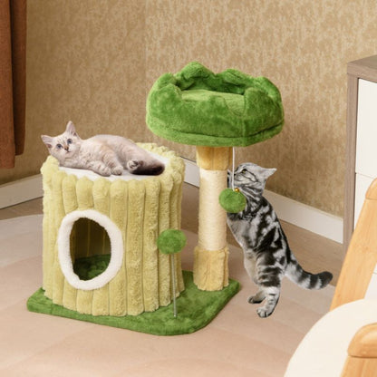 Cat Tree with Sisal Claw Scratcher for Indoor Cats Activity