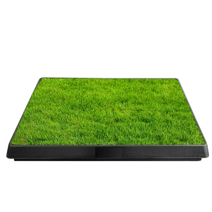 25"×20" Dog Toilet Indoor Puppy Training Pad, Dog Potty Pet Training Grass Mat, Removable Waste Tray for Easier Clean Up, Artificial Turf