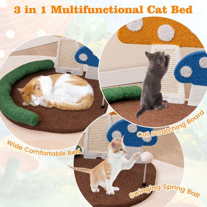 Cat Tree with Sisal Claw Scratcher for Indoor Cats Activity