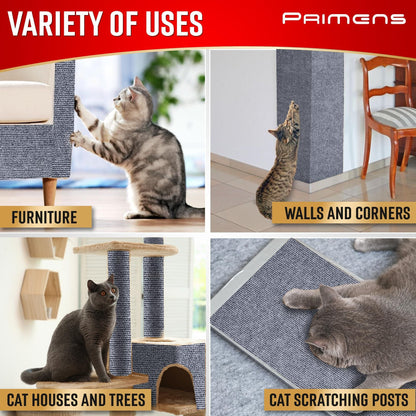 Cat Scratch Deterrent 2 Pcs Furniture Protectors for Sofa Doors Clear Couch Protectors from Cats Scratching Anti Cat Scratch